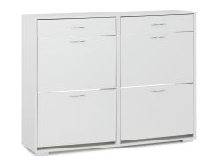ROTOROA 6 Drawer Shoe Cabinet Storage Rack - WHITE