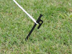 Heavy Duty Tent Stakes with Tent Ropes 30cm - Set of 10