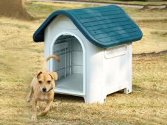Small Plastic Dog House - BLUE