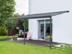Toughout Patio Canopy Roof 4.96m x 3m - Charcoal Grey