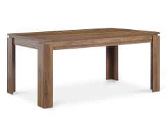 AZAR Dining Table Rectangle 160 x 80cm - WALNUT