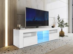 Atka 1.45m LED Entertainment Unit - White