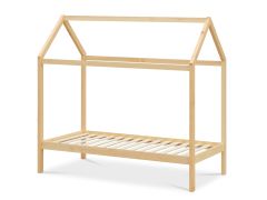 MAYON Single Wooden House Bed Frame - OAK