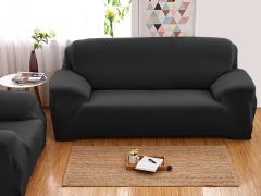 3 Seater Sofa Couch Cover 190-230cm - Black