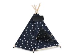 Pet Teepee Tent Pet Bed - BLUE