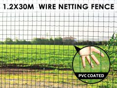 1.2x30m PVC Coated Wire Netting Fence