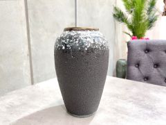 Elara Ceramic Vase Grey and Green Green - Small