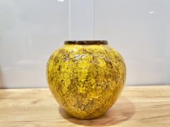 Elara Ceramic Vase Yellow - Round Small