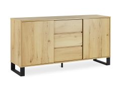 FROHNA Sideboard Buffet Table with 3 Drawers - OAK