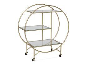Addlie Metal Bar Cart - Golden