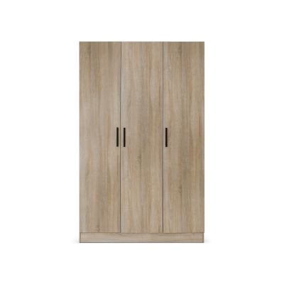 Bram 3 Door Wardrobe Cabinet - Oak