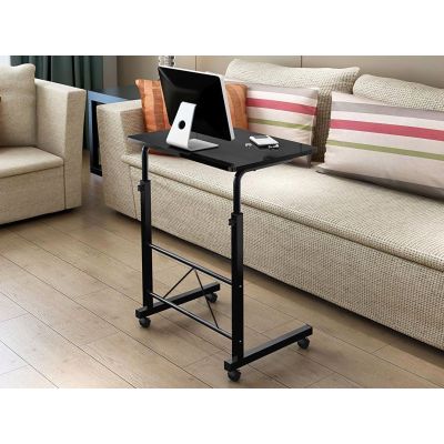 60 x 40cm Adjustable Laptop Stand Table - Black