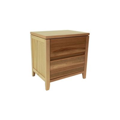 KANSAS Bedside Table with 2 Drawers