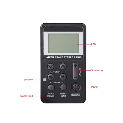 Rechargeable Mini AM FM Radio Pocket Headset Walkman