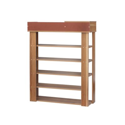 PUKAKI 6 Tiers Shoe Rack Organiser Shelf - MAPLE