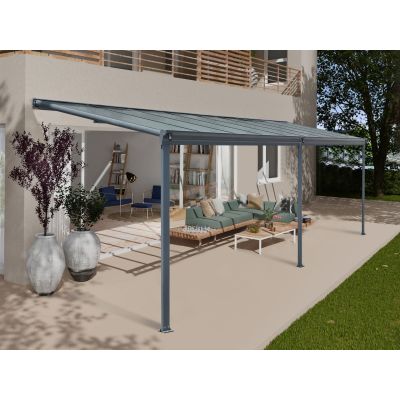 Toughout Patio Canopy Roof 5.57m x 3m - Charcoal Grey
