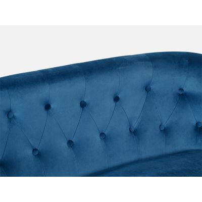 ASTANA 2 Seater Velvet Sofa - BLUE