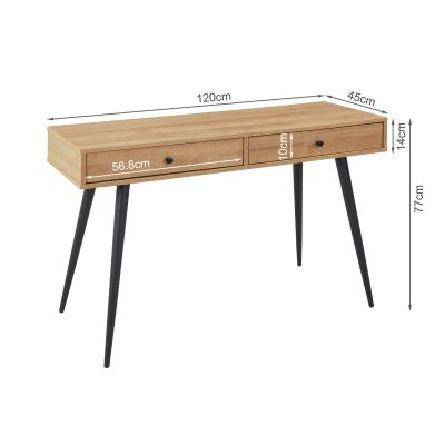 CARSON 120CM Computer Desk - OAK