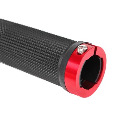 Dual Lock on Bicycle Bike Handlebar Grips 2PCS - RED