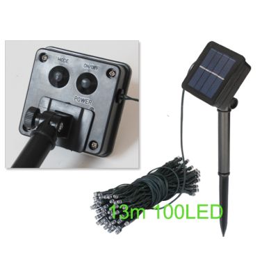 100 LED Lights Solar Outdoor String Lights 13M - WHITE