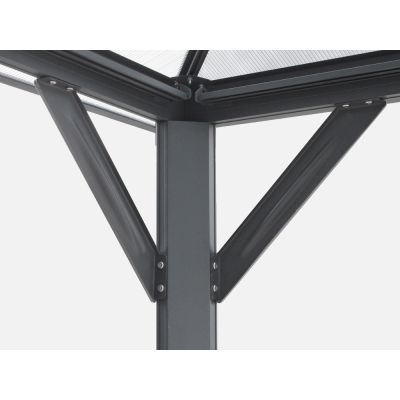 TOUGHOUT Patio Gazebo Aluminium Gazebo with Mosquito Netting 4x3M