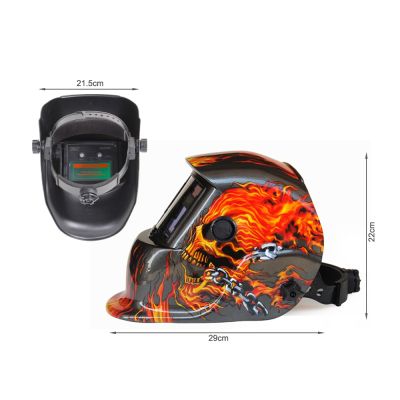 Solar Auto Darkening Welding Helmet - BLACK