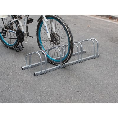 4-Slot Floor Mounted Bike Stand Bike Rack
