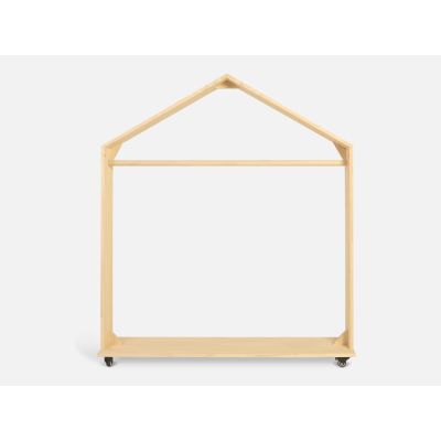 VOLTA Kids House Clothing Rack - OAK