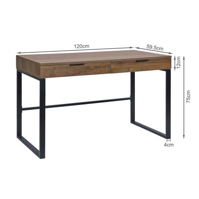 Ocala 120cm Computer Desk - Walnut