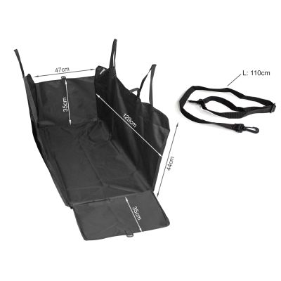 Pet Seat Cover Waterproof Hammock Panel - BLACK
