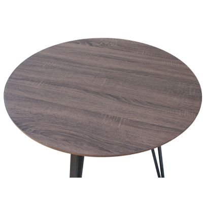 ROYCE Dining Table Round 80x75cm - WALNUT