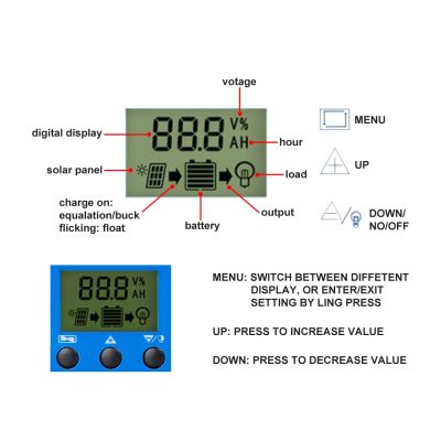 10A 12/24V Solar Charge Controller Solar Controller