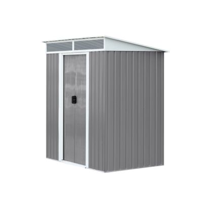 TOUGHOUT Garden Shed with Front Skylight 1.21M x 1.95M x 1.96M