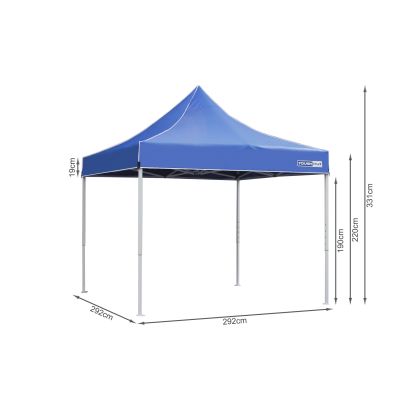 Toughout Thunderstorm Gazebo 3 x 3m - Blue