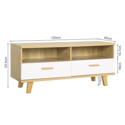 Alton 1.2m Entertainment Unit - Oak