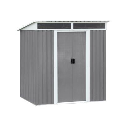 TOUGHOUT Garden Shed with Front Skylight 1.21M x 1.95M x 1.96M