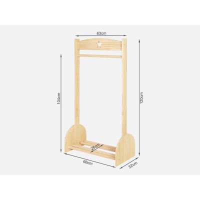 SEVAN Kids Clothing Rack - OAK