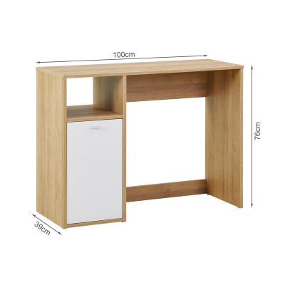 Makalu 100cm Computer Desk - Oak