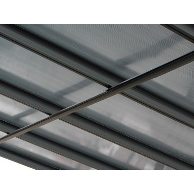 Toughout Patio Canopy Roof 4.4m x 3m - Charcoal Grey