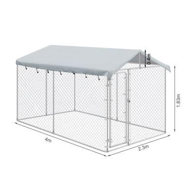 Bingo Dog Kennel and Run 4x2.3x1.83m with Roof
