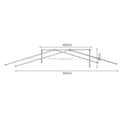 Bingo Dog Kennel 4m x 4m Roof