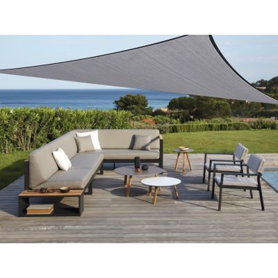 TOUGHOUT Shade Sail Triangle 5m x 5m x 5m - CHARCOAL