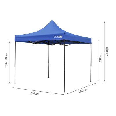 Toughout Breeze Gazebo 3 x 3m - Blue