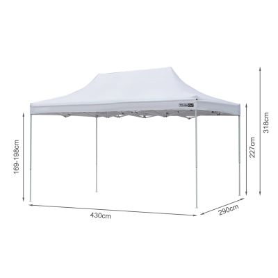 Toughout Breeze Gazebo 3 x 4.5m - White