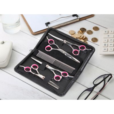 Pet Cat Dog Grooming Scissors Set