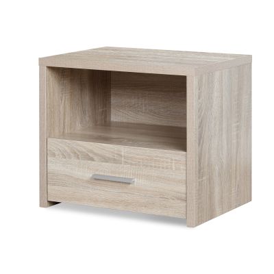 HASSAN Bedside Table with 1 Drawer - OAK
