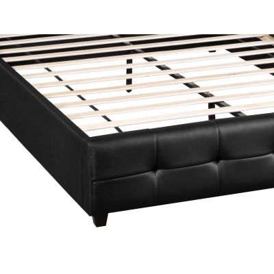 Augusta Queen PU Bed Frame - Black