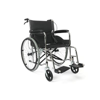 Self-Propelled Wheelchair with Locking Hand Brakes - Black
