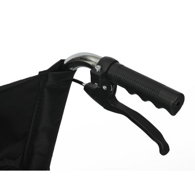 Self-Propelled Wheelchair with Locking Hand Brakes - Black