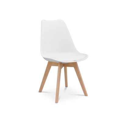 Evelyn Dining Chair Padded - Set of 2 - White